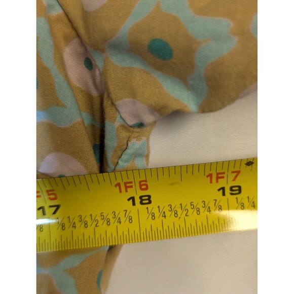 Jessica Simpson Womens Boho Tiered Dress M Multicolor Geometric Print Long Sleev - Picture 4 of 6